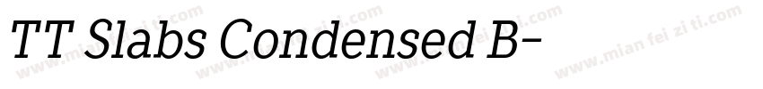 TT Slabs Condensed B字体转换